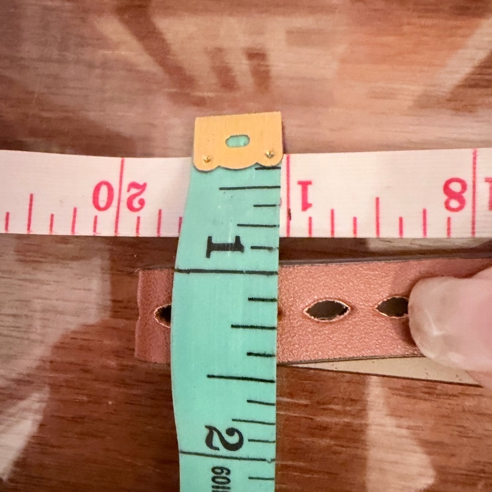 Stylish 40” Brown Pleather Belt - Picture 10 of 11